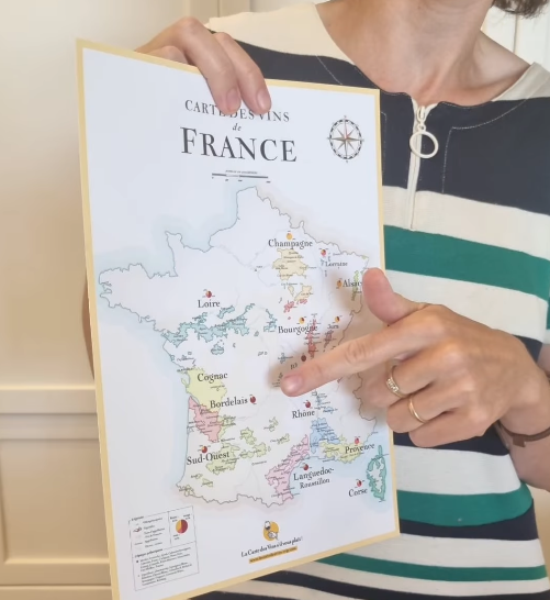 carte des vignobles français